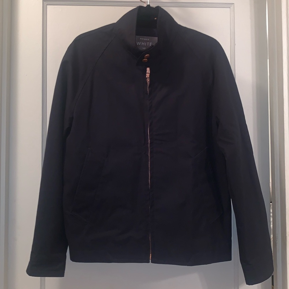 Private White VC The Ventile® Harrington - Midnight Navy Jacket - Size 3 (Small)